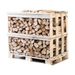 Halbe Palette kammergetrocknetes Hainbuchen-Brennholz 25 cm 1 RM / 1,45 SRM – ca. 450 kg