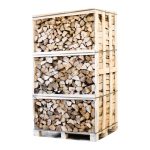 Palette kammergetrocknetes Hainbuchen-Brennholz 33 cm 1,8 RM / 2,6 SRM – ca. 900 kg